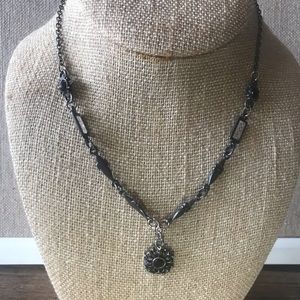 Black Flower Necklace